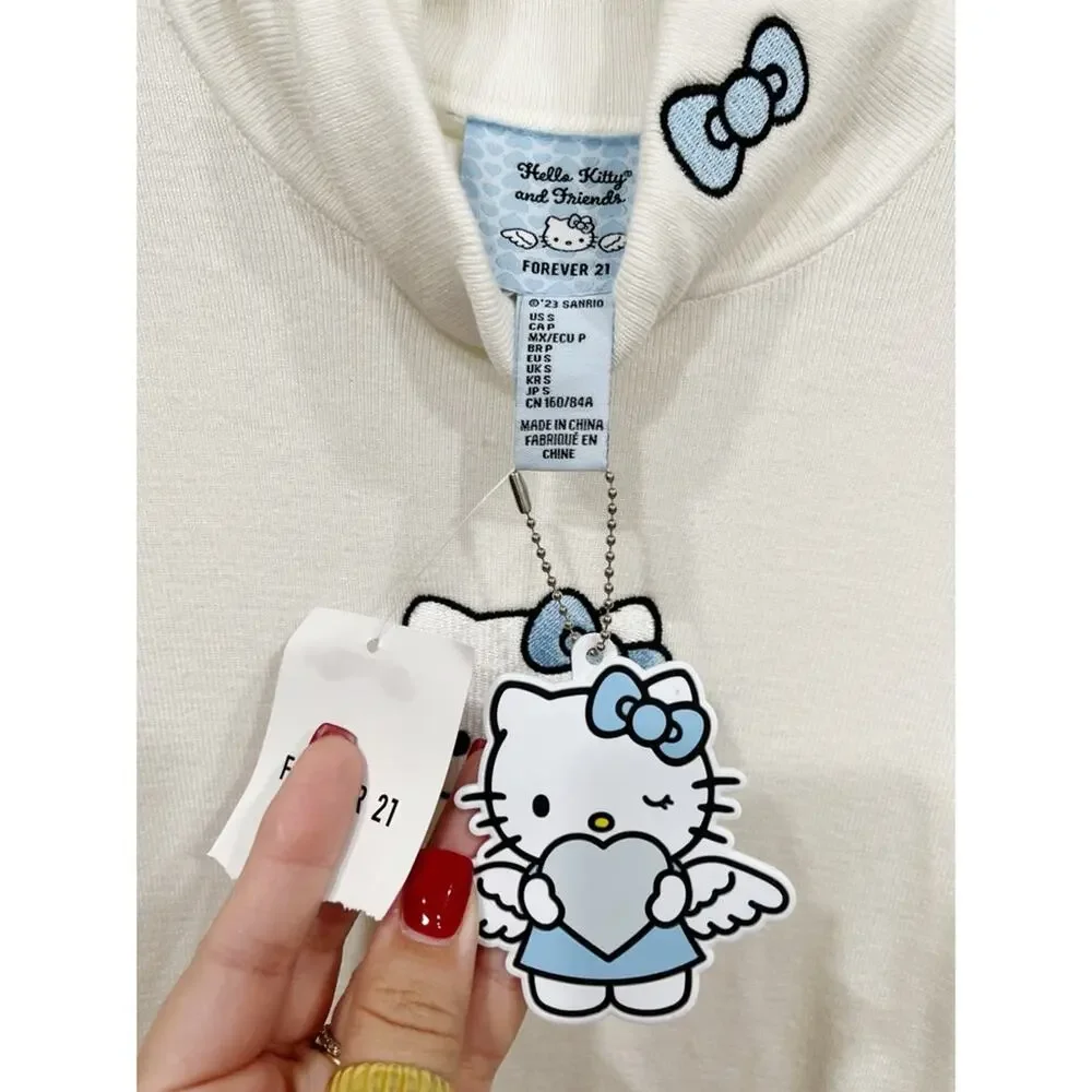 NWT Hello Kitty x Forever 21 Turtleneck Sweater Top - Picture 4 of 9